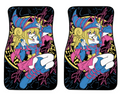 Blue Pink Anime Magician Girl Car Mats