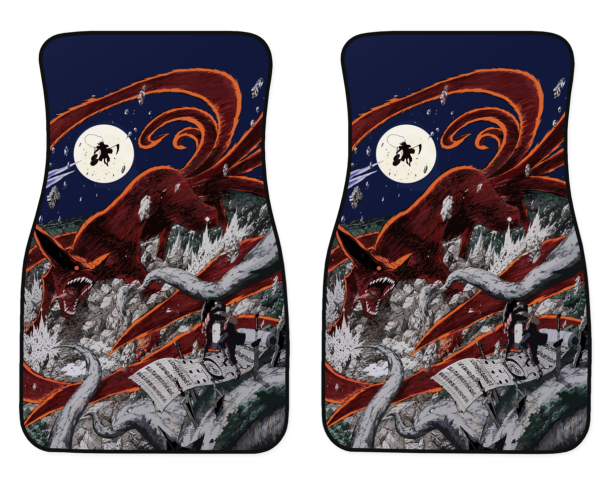 Raging Multi-Tail Fox Car Mats